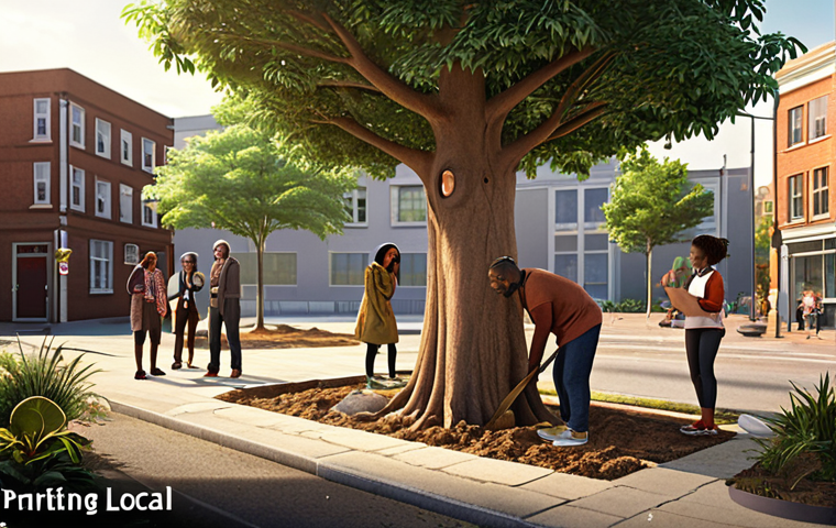 **

A diverse group of people collaborating on a local community project, perhaps planting trees or designing a public space. Focus on the feeling of positive impact and community engagement. Style: realistic, warm lighting. Keywords: community, local government, project, collaboration, impact, improvement.

**